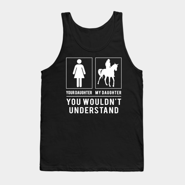 Saddle Up for Laughter! Riding Your Husband, My Husband - A Tee That's Equestrian Fun! Tank Top by MKGift
